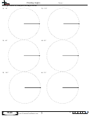 Creating Angles - Geometry Worksheet With Answers