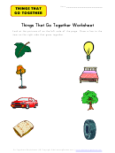 Things That Go Together Worksheet
