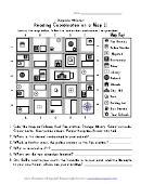 Reading Coordinates On A Map Ii Geography Worksheet