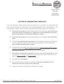 Letter Of Assumption Checklist Form