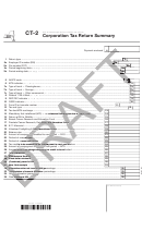 Form Ct-2 Draft - Corporation Tax Return Summary - 2011