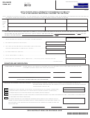 Form 1027 - Application For Automatic Extension Of Time To File A Delaware Individual Income Tax Return - 2012
