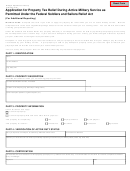 Form 2700 - L-4169 Application For Property Tax Relief During Active Military Service As Permitted Under The Federal Soldiers And Sailors Relief Act