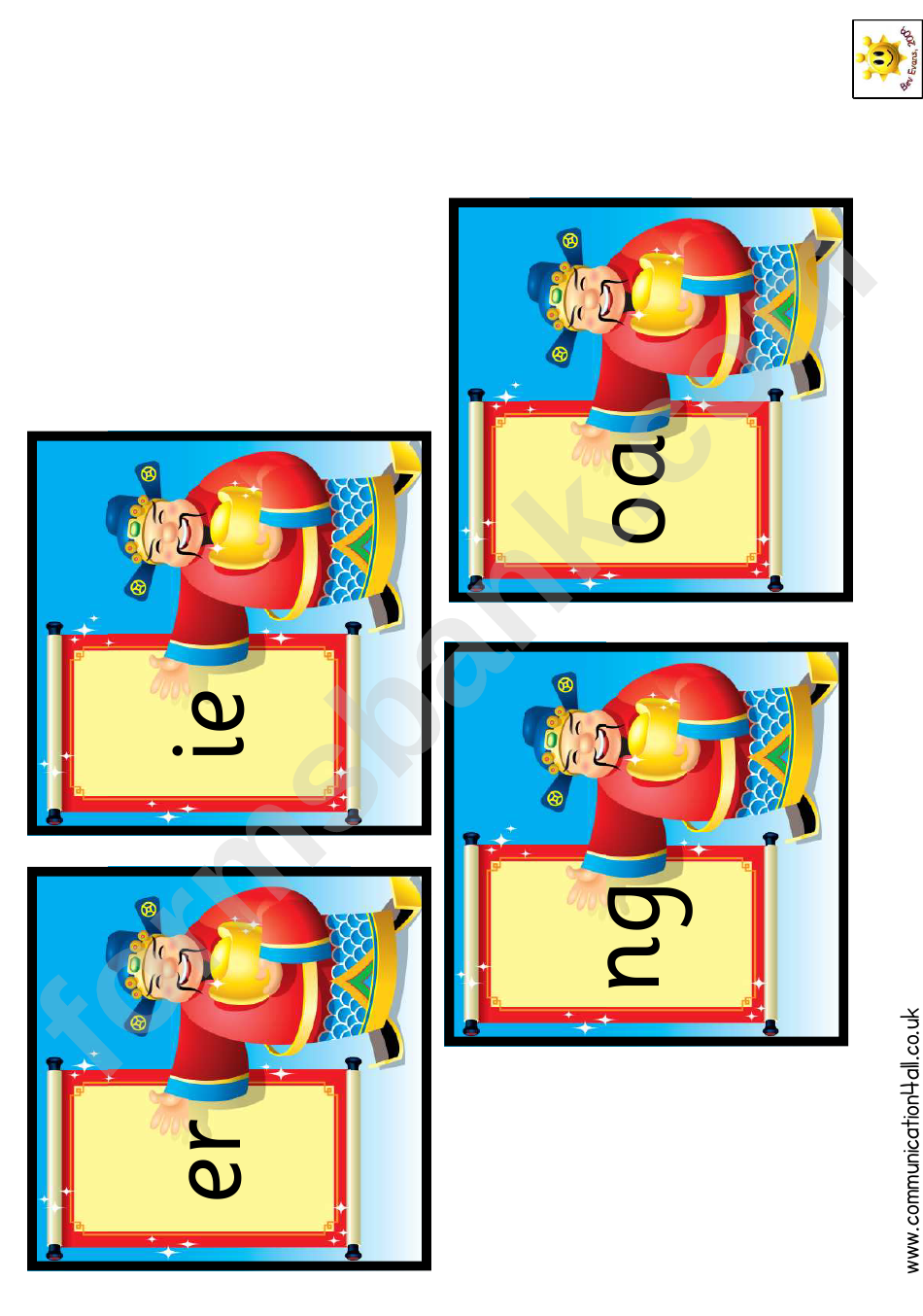 Chinese Emperor Phonic Cards Classroom Border Templates