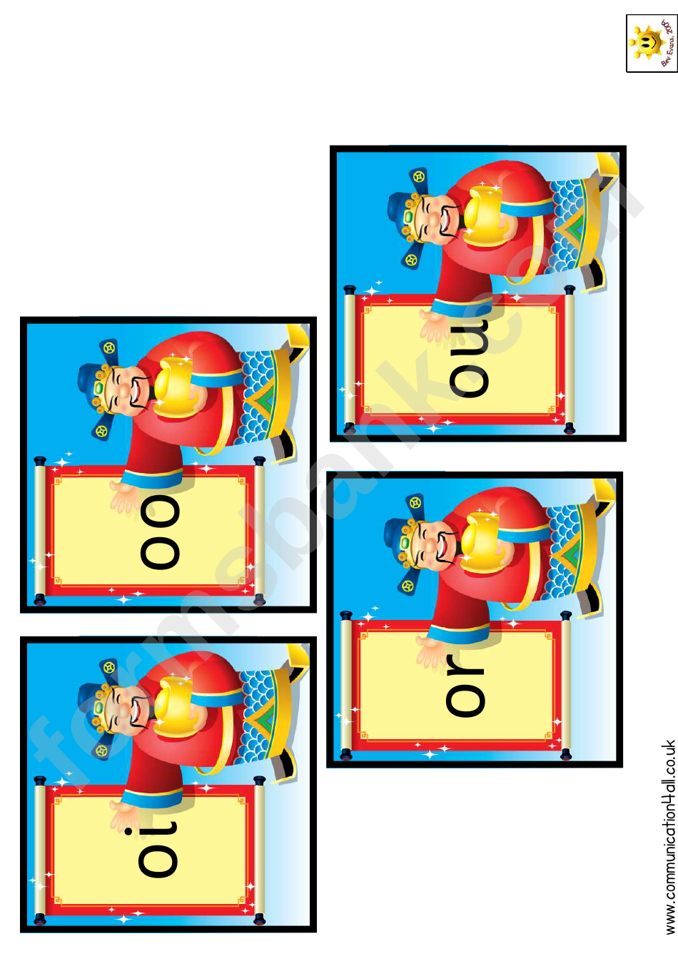 Chinese Emperor Phonic Cards Classroom Border Templates