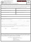Form 5120 - Candidate's Affidavit Of Tax Payments