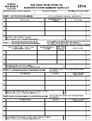 Schedule Nj-bus-1 (form Nj-1041) - Business Income Summary Schedule - 2014