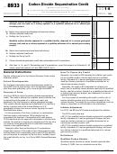 Form 8933 - Carbon Dioxide Sequestration Credit - 2014