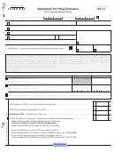 Arizona Form 141az Ext - Application For Filing Extension For Fiduciary Returns Only - 2012