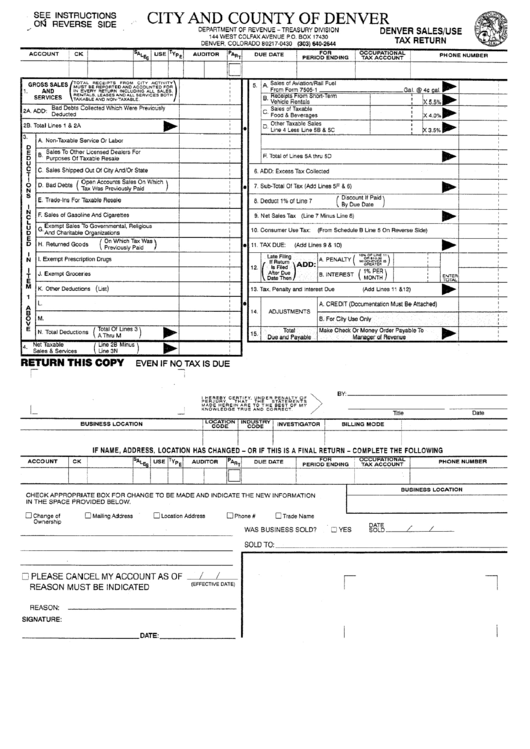 Denver Sales Use Tax Return Form Printable Pdf Download denver-sales-use-tax-return-form-printable-pdf-download