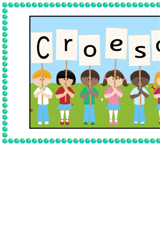 Croeso Poster Template Printable pdf