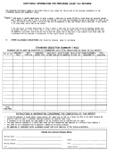 Standard Deduction Summary Table - Lease Tax Returns - City Of Birmingham Printable pdf