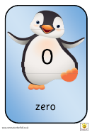 Penguin Numbers Chart 0-20 Printable pdf