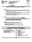 Form Rd-109 - Wage Earner Return - Earnings Tax Instructions - Kansas City Printable pdf