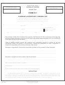 Form St-7 - Farmer's Exemption Certificate
