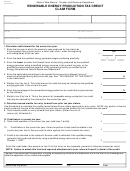 Fillable Form Rpd-41227 - Renewable Energy Production Tax Credit Claim Form Printable pdf