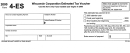 Form 4-es - Wisconsin Corporation Estimated Tax Voucher - 2000