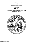 Form Sc1041es - Declaration Of Estimated Tax For Fiduciaries - 2014