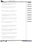 Multiplying Decimals - Multiplication Worksheet With Answers
