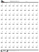 Multiplication Drills (7s) - Multiplication Worksheet With Answers