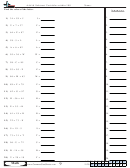 Add And Subtract Variables Within 100 - Math Worksheet With Answers Printable pdf