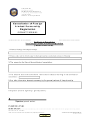 Fillable Cancellation Of Foreign Limited Partnership Registration - Nevada Secretary Of State Printable pdf