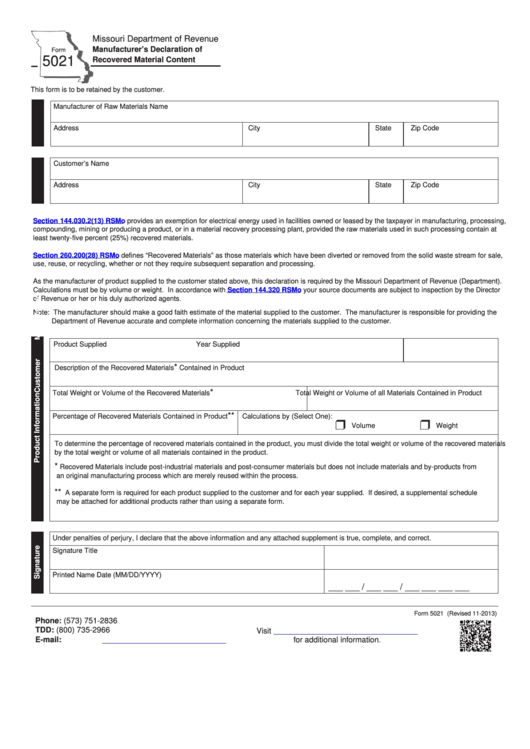 Form 5021 Fillable Pdf - Printable Forms Free Online