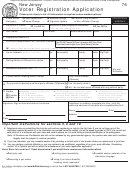 Form Njdoe-lv - Voter Registration Application