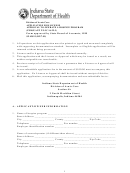 Form Sf 43813 - Application For License Approval To Operate A Hospice Program - Indiana Department Of Health