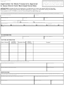 Form 1435 - Application For State Treasurer's Approval To Issue Short-term Municipal Securities