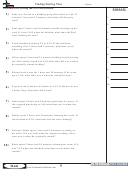 Finding Starting Time - Measurement Worksheet With Answers