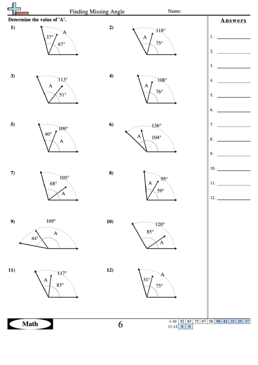 finding-missing-angle-geometry-worksheet-with-answers-printable-pdf
