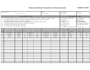 Form 73 Mfd - Nebraska Multiple Schedule Of Disbursements