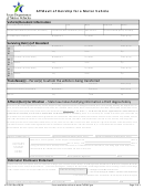 Form Vtr-262 - Affidavit Of Heirship For A Motor Vehicle
