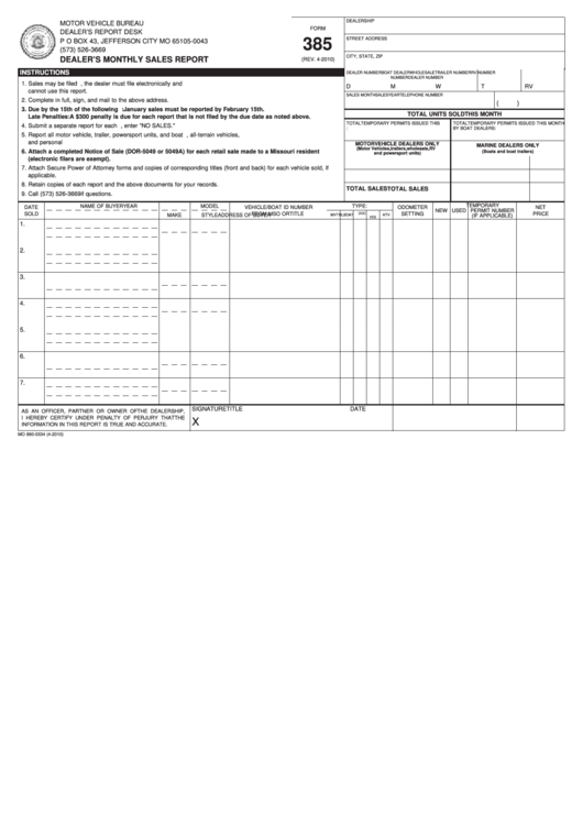 fillable-form-385-dealer-s-monthly-sales-report-printable-pdf-download