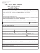 Form Dr 0172 - Contractor Application For Exemption Certificate Printable pdf