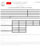 Fillable Form B/l: Mft-Prd - Licensed Distributor Petition For Refund Printable pdf