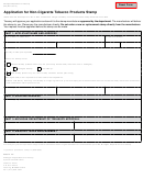 Form 323 - Application For Non-cigarette Tobacco Products Stamp