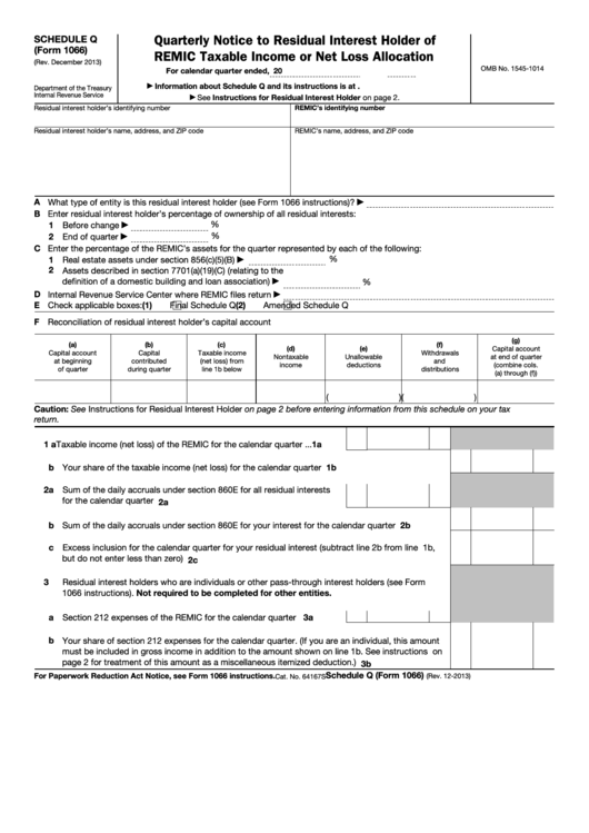 fillable-schedule-q-form-1066-quarterly-notice-to-residual-interest