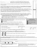 Form Erd-5719 - Application For Prevailing Wage Rate Determination Issued By The Wisconsin Department Of Workforce Development - 2013