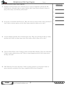Multiplication With Tape Diagram - Multiplication Worksheet With Answers