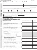 Form M1x - Amended Minnesota Income Tax - 2012