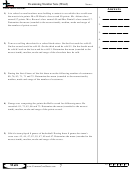 Examining Number Sets (word) - Math Worksheet With Answers