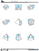 Slicing 3d Shapes - Geometry Worksheet With Answers