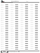 Division Drills (6s) - Division Worksheet With Answers