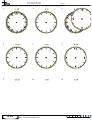 Creating Clocks - Measurement Worksheet With Answers