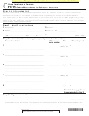 Form Tp-13 - Other Deductions For Tobacco Products