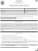 Form Cift-620ext - Application For Automatic Extension Of Time To File Corporation Income And Franchise Taxes Return