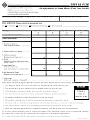 Form Ia 4136 - Computation Of Iowa Motor Fuel Tax Credit - 2001