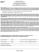 Form Cert-104 - New Construction Certificate
